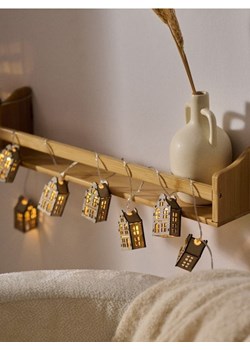 Sinsay - Girlanda LED w kształcie domków - złoty ze sklepu Sinsay w kategorii Dekoracje bożonarodzeniowe - zdjęcie 188749931