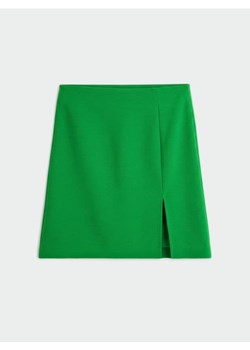 Sinsay - Spódnica mini z rozcięciem - zielony ze sklepu Sinsay w kategorii Spódnice - zdjęcie 188749934