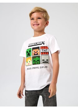 Sinsay - Koszulka Minecraft - biały ze sklepu Sinsay w kategorii T-shirty chłopięce - zdjęcie 188749940