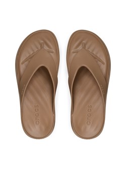 Japonki Crocs Getaway Platform Flip 209410 Brązowy ze sklepu eobuwie.pl w kategorii Klapki damskie - zdjęcie 188750710