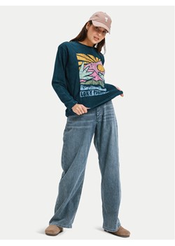 Roxy Bluzka Hangloose Washed ERJZT06028 Czarny Relaxed Fit ze sklepu MODIVO w kategorii Bluzki damskie - zdjęcie 188751103