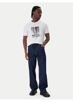 HUGO Jeansy Carpenter 50553473 Granatowy Baggy Fit ze sklepu MODIVO w kategorii Jeansy męskie - zdjęcie 188751104
