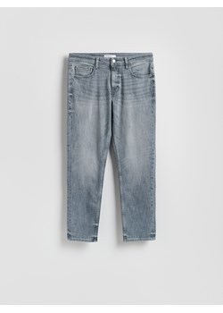 Reserved - Jeansy slim z efektem sprania - jasnoszary ze sklepu Reserved w kategorii Jeansy męskie - zdjęcie 188753350