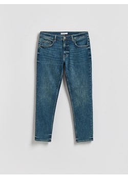 Reserved - Jeansy slim z efektem sprania - indigo jeans ze sklepu Reserved w kategorii Jeansy męskie - zdjęcie 188753354
