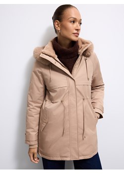 Mohito - Beżowa kurtka parka - beżowy ze sklepu Mohito w kategorii Kurtki damskie - zdjęcie 188754192