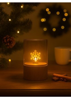 Sinsay - Lampka stołowa LED z motywem świątecznym - beżowy ze sklepu Sinsay w kategorii Dekoracje bożonarodzeniowe - zdjęcie 188754643