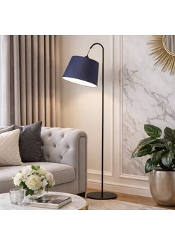 Czarna lampa podłogowa do salonu na łukowym stelażu TALLIN ze sklepu Lysne w kategorii Lampy podłogowe - zdjęcie 188754701