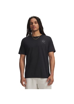 Męski t-shirt z nadrukiem Under Armour UA M Radial WM SS - czarny ze sklepu Sportstylestory.com w kategorii T-shirty męskie - zdjęcie 188755140