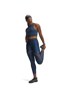 Damskie legginsy treningowe Under Armour HeatGear Mesh Legging - zielone ze sklepu Sportstylestory.com w kategorii Spodnie damskie - zdjęcie 188755191