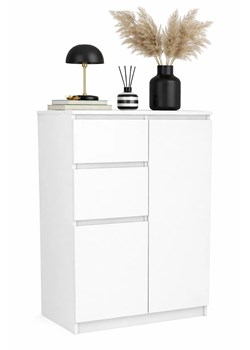 Elegancka Biała Komoda N6-Z81 ze sklepu Edinos.pl w kategorii Komody - zdjęcie 188755273