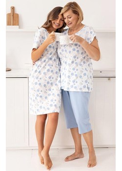 Bawełniana koszula nocna damska niebieska 173, Kolor niebieski, Rozmiar M, Regina ze sklepu Primodo w kategorii Koszule nocne - zdjęcie 188756321