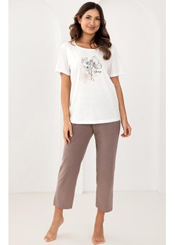 Bawełniana piżama damska beżowa 739, Kolor beżowy, Rozmiar S, Regina ze sklepu Primodo w kategorii Piżamy damskie - zdjęcie 188756371