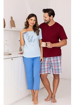 Bawełniana piżama damska niebieska 740, Kolor niebieski, Rozmiar M, Regina ze sklepu Primodo w kategorii Piżamy damskie - zdjęcie 188756380