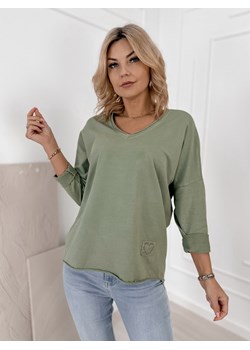 bluzka rosemary khaki one size ze sklepu UBRA w kategorii Bluzki damskie - zdjęcie 188756863