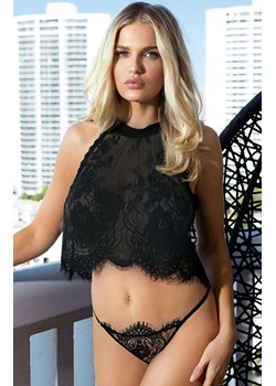 Koronkowy komplet damski czarny Olimpia, Kolor czarny, Rozmiar XS, DKaren ze sklepu Intymna w kategorii Komplety bielizny damskiej - zdjęcie 188756954
