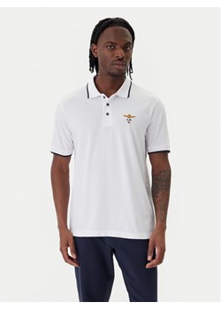 Aeronautica Militare Polo 261PO1308UP00082 Biały Regular Fit ze sklepu MODIVO w kategorii T-shirty męskie - zdjęcie 188758371