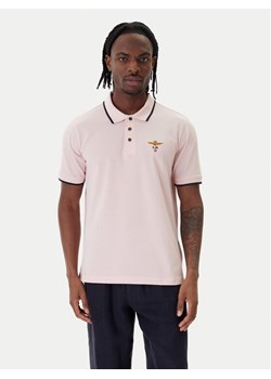 Aeronautica Militare Polo 261PO1308UP00082 Różowy Regular Fit ze sklepu MODIVO w kategorii T-shirty męskie - zdjęcie 188758482