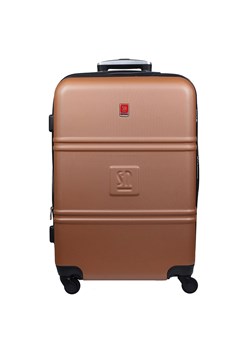 Beżowa duża walizka 75 cm poszerzana Art Class Collection ze sklepu Słoń Torbalski w kategorii Walizki - zdjęcie 188759312