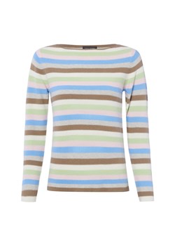 Franco Callegari Sweter damski z dzianiny Kobiety Bawełna (100%) taupe w paski ze sklepu vangraaf w kategorii Swetry damskie - zdjęcie 188759332