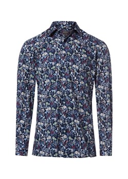 Finshley & Harding Koszula męska Mężczyźni Modern Fit Bawełna (100%) granatowy wzorzysty ze sklepu vangraaf w kategorii Koszule męskie - zdjęcie 188759350