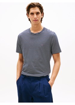 Tommy Hilfiger Koszulka męska Mężczyźni Bawełna granatowy w paski ze sklepu vangraaf w kategorii T-shirty męskie - zdjęcie 188759361