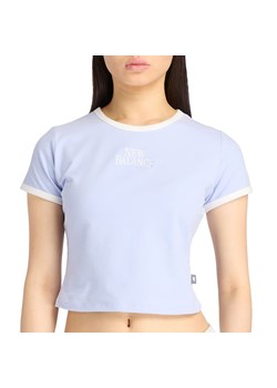 Koszulka damska New Balance WT61Y33QDYK - fioletowa ze sklepu streetstyle24.pl w kategorii Bluzki damskie - zdjęcie 188759591