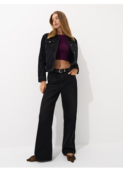 Mohito - Kurtka jeansowa - czarny ze sklepu Mohito w kategorii Kurtki damskie - zdjęcie 188759644
