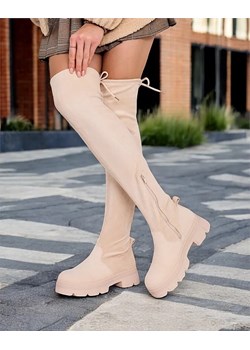 Royalfashion Damskie wsuwane kozaki za kolano Aniaf ze sklepu royalfashion.pl w kategorii Kozaki damskie - zdjęcie 188761560