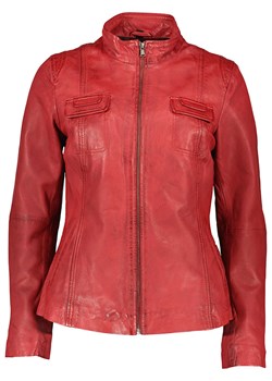 7eleven Skórzana kurtka "Salome" w kolorze czerwonym ze sklepu Limango Polska w kategorii Kurtki damskie - zdjęcie 188761880