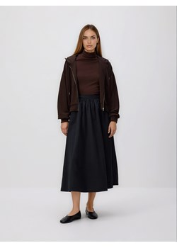 Reserved - Oversizowa bluza - ciemnobrązowy ze sklepu Reserved w kategorii Bluzy damskie - zdjęcie 188762124