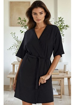 Czarny szlafrok damski Maddalena 2902, Kolor czarny, Rozmiar L, Teyli ze sklepu Primodo w kategorii Szlafroki damskie - zdjęcie 188764540