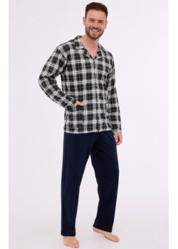 Rozpinana piżama męska 114/73, Kolor grafitowy-wzór, Rozmiar XXL, Cornette ze sklepu Primodo w kategorii Piżamy męskie - zdjęcie 188765023