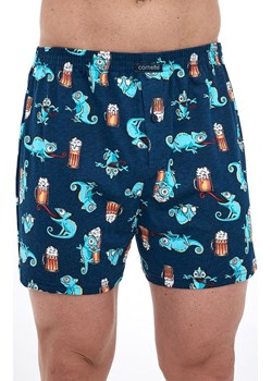 Bawełniane bokserki męskie plus size Classic 011/175, Kolor granatowy-wzór, Rozmiar 3XL, Cornette ze sklepu Primodo w kategorii Majtki męskie - zdjęcie 188765154