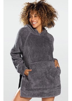 Ciepła kocobluza damska polarowa szara Ariela, Kolor szary, Rozmiar S, DKaren ze sklepu Primodo w kategorii Bluzy damskie - zdjęcie 188765221