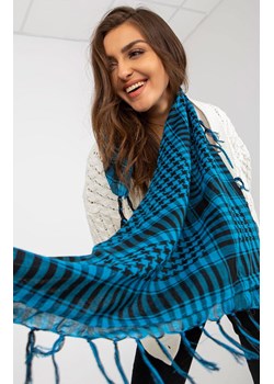 Niebieska chusta arafatka w kratę AT-CH-ARAFAT.37, Kolor niebieski, Rozmiar uniwersalny, FactoryPrice ze sklepu Primodo w kategorii Szaliki i chusty damskie - zdjęcie 188768130