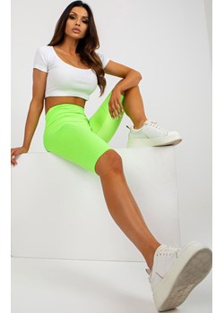 Kolarki damskie zielone EM-LG-574-1.40, Kolor zielony, Rozmiar uniwersalny, EX MODA ze sklepu Primodo w kategorii Szorty - zdjęcie 188768490