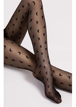 Rajstopy damskie czarne we wzory Half Moon 20 DEN, Kolor czarny, Rozmiar 2, Fiore ze sklepu Primodo w kategorii Rajstopy - zdjęcie 188768943