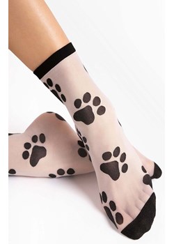 Fiore cienkie skarpetki damskie biało czarne PAWPAW 20 DEN, Kolor biało-czarny, Rozmiar uniwersalny, Fiore ze sklepu Primodo w kategorii Skarpetki damskie - zdjęcie 188768982