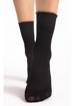 Cienkie skarpetki damskie czarne SASSY 40 DEN, Kolor czarny, Rozmiar uniwersalny, Fiore ze sklepu Primodo w kategorii Skarpetki damskie - zdjęcie 188769001