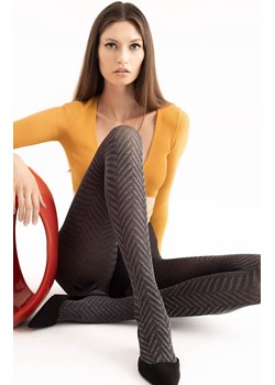 Wzorzyste rajstopy damskie TWEED DREAMS 40 DEN, Kolor czarny-wzór, Rozmiar 2, Fiore ze sklepu Primodo w kategorii Rajstopy - zdjęcie 188769033