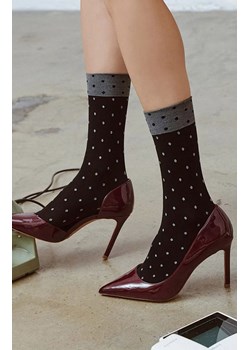 Czarne skarpetki w kropki Dina, Kolor czarny-wzór, Rozmiar uniwersalny, Gabriella ze sklepu Primodo w kategorii Skarpetki damskie - zdjęcie 188769050