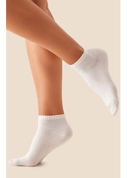 Skarpetki ażurowe za kostkę kremowe SW059, Kolor kremowy, Rozmiar 39-42, Gabriella ze sklepu Primodo w kategorii Skarpetki damskie - zdjęcie 188769090