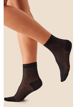 Skarpetki damskie bawełniane ażurowe czarne SW063, Kolor czarny, Rozmiar 39-42, Gabriella ze sklepu Primodo w kategorii Skarpetki damskie - zdjęcie 188769091
