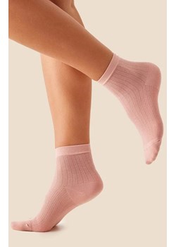 Skarpetki damskie bawełniane ażurowe różowe SW063, Kolor różowy, Rozmiar 39-42, Gabriella ze sklepu Primodo w kategorii Skarpetki damskie - zdjęcie 188769093