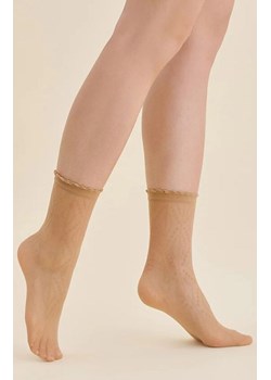 Skarpetki w romby i kropki beżowe Loma, Kolor beżowy, Rozmiar uniwersalny, Gabriella ze sklepu Primodo w kategorii Skarpetki damskie - zdjęcie 188769172