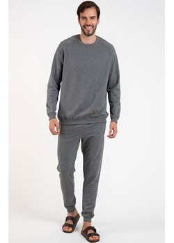 Bawełniany dres męski szary melanż Hektor, Kolor melanż ciemny, Rozmiar S, Italian Fashion ze sklepu Primodo w kategorii Bluzy męskie - zdjęcie 188771351