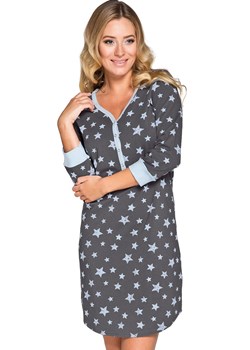 Kometa koszula nocna damska rozpinana rękaw 3/4, Kolor grafit-błękit, Rozmiar S, Italian Fashion ze sklepu Primodo w kategorii Koszule nocne - zdjęcie 188771542