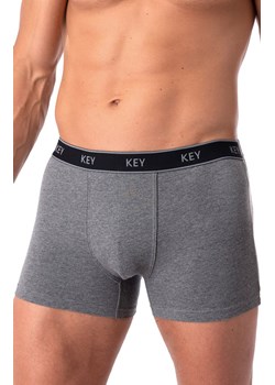 Melanżowe bawełniane bokserki grafitowe MXH 222, Kolor grafitowy melanż, Rozmiar M, Key ze sklepu Primodo w kategorii Majtki męskie - zdjęcie 188772983