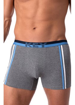 Sportowe szare bawełniane bokserki MXH 151, Kolor szary melanż, Rozmiar M, Key ze sklepu Primodo w kategorii Majtki męskie - zdjęcie 188772992