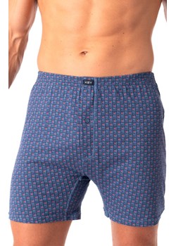 Luźne bokserki męskie niebiesko-czerwone MXC 945, Kolor niebiesko-czerwony, Rozmiar M, Key ze sklepu Primodo w kategorii Majtki męskie - zdjęcie 188773314